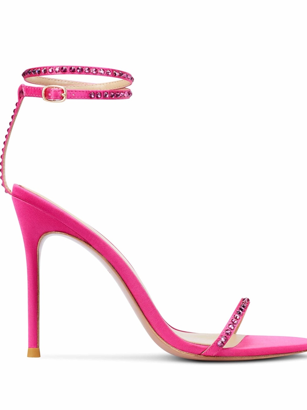 Fuchsia Strappy High Heel Sandals - Women's